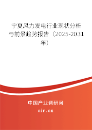 寧夏風力發電行業現狀分析與前景趨勢報告（2025-2031年）