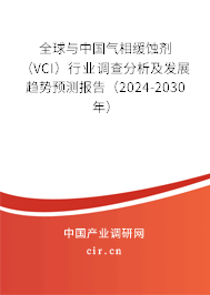 全球與中國氣相緩蝕劑（VCI）行業調查分析及發展趨勢預測報告（2024-2030年）