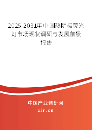 2025-2031年中國熱陰極熒光燈市場現狀調研與發展前景報告