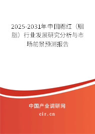 2025-2031年中國腮紅（胭脂）行業(yè)發(fā)展研究分析與市場前景預(yù)測報告