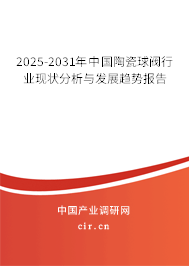 2025-2031年中國陶瓷球閥行業現狀分析與發展趨勢報告