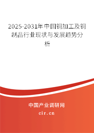 2025-2031年中國銅加工及銅制品行業現狀與發展趨勢分析