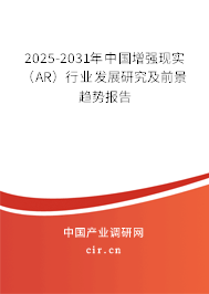 2025-2031年中國增強現實（AR）行業發展研究及前景趨勢報告