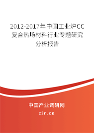 2012-2017年中國工業爐CC復合熱場材料行業專題研究分析報告