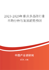 2023-2029年重慶多晶硅行業市場分析與發展趨勢預測