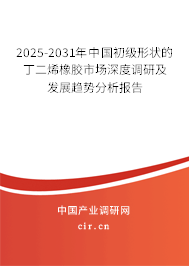 2025-2031年中國初級形狀的丁二烯橡膠市場深度調研及發展趨勢分析報告