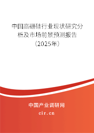 中國高硼硅行業現狀研究分析及市場前景預測報告（2025年）