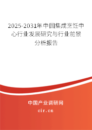 2025-2031年中國集成烹飪中心行業發展研究與行業前景分析報告
