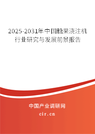 2025-2031年中國糖果澆注機行業研究與發展前景報告