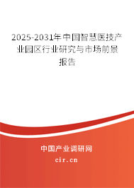 2025-2031年中國智慧醫(yī)技產(chǎn)業(yè)園區(qū)行業(yè)研究與市場前景報告