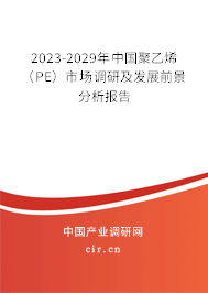 2023-2029年中國聚乙烯（PE）市場調(diào)研及發(fā)展前景分析報(bào)告