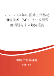 2025-2031年中國第五代移動通信技術（5G）行業發展深度調研與未來趨勢報告
