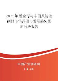 2025年版全球與中國風能控制器市場調研與發展趨勢預測分析報告