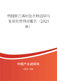 中國聚乙烯樹脂市場調研與發展前景預測報告（2025年）