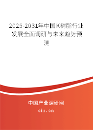 2025-2031年中國K樹脂行業發展全面調研與未來趨勢預測