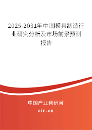 2025-2031年中國模具制造行業研究分析及市場前景預測報告