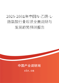 2025-2031年中國N-乙酰-L-酪氨酸行業現狀全面調研與發展趨勢預測報告