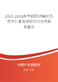 2025-2031年中國三銷軸式萬向節行業發展研究與前景趨勢報告