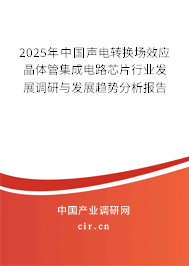 2025年中國聲電轉換場效應晶體管集成電路芯片行業發展調研與發展趨勢分析報告