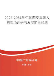 2025-2031年中國四旋翼無人機(jī)市場調(diào)研與發(fā)展前景預(yù)測