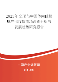 2025年全球與中國體內低頻脈沖治療儀市場調查分析與發展趨勢研究報告