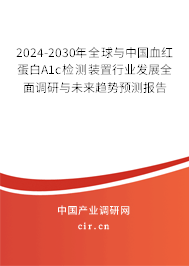 2024-2030年全球與中國(guó)血紅蛋白A1c檢測(cè)裝置行業(yè)發(fā)展全面調(diào)研與未來(lái)趨勢(shì)預(yù)測(cè)報(bào)告