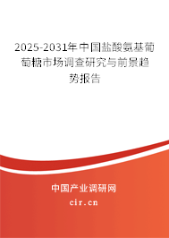 2025-2031年中國鹽酸氨基葡萄糖市場調(diào)查研究與前景趨勢報告