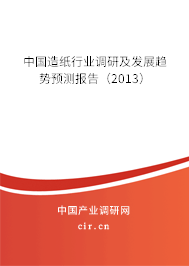 中國造紙行業調研及發展趨勢預測報告（2013）