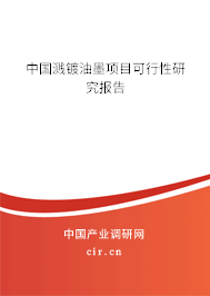 中國濺鍍油墨項目可行性研究報告