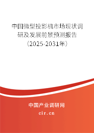 中國微型投影機市場現狀調研及發展前景預測報告（2025-2031年）