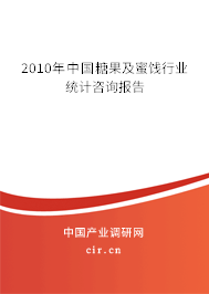 2010年中國糖果及蜜餞行業統計咨詢報告