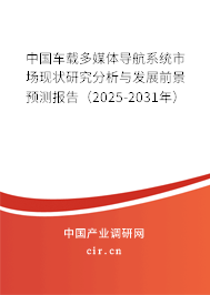 中國車載多媒體導航系統市場現狀研究分析與發展前景預測報告（2025-2031年）
