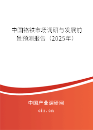 中國鉻鐵市場調研與發展前景預測報告（2025年）