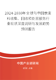 2024-2030年全球與中國汞廢料收集、回收和處置服務行業現狀深度調研與發展趨勢預測報告