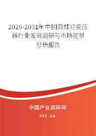 2024-2030年中國霓虹燈變壓器行業發展調研與市場前景分析報告