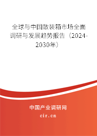 全球與中國散裝箱市場全面調研與發展趨勢報告（2024-2030年）