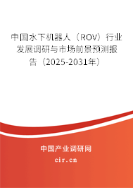 中國水下機器人（ROV）行業發展調研與市場前景預測報告（2025-2031年）