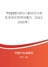 中國(guó)磁性材料行業(yè)研究分析及發(fā)展前景預(yù)測(cè)報(bào)告（2013-2018年）