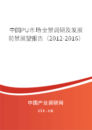 中國PU市場全景調研及發展前景展望報告（2012-2016）