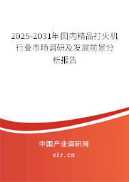 2025-2031年國內精品打火機行業市場調研及發展前景分析報告