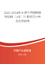 2025-2031年全球與中國地理物聯網（IoT）行業研究分析及前景趨勢