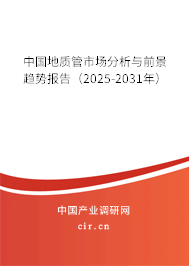 中國地質管市場分析與前景趨勢報告（2025-2031年）