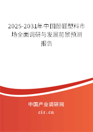 2025-2031年中國(guó)酚醛塑料市場(chǎng)全面調(diào)研與發(fā)展前景預(yù)測(cè)報(bào)告