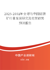 2025-2031年全球與中國錳鐵礦行業發展研究及前景趨勢預測報告