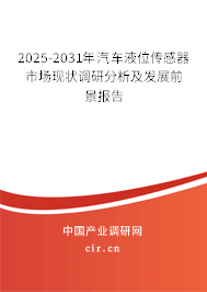 2025-2031年汽車液位傳感器市場現狀調研分析及發展前景報告