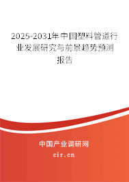 2025-2031年中國(guó)塑料管道行業(yè)發(fā)展研究與前景趨勢(shì)預(yù)測(cè)報(bào)告