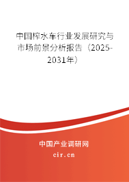 中國榨水車行業發展研究與市場前景分析報告（2025-2031年）