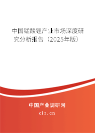 中國錳酸鋰產業(yè)市場深度研究分析報告（2025年版）