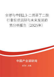 全球與中國2,3-二巰基丁二酸行業現狀調研與未來發展趨勢分析報告（2025年）