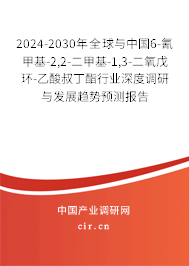2024-2030年全球與中國6-氰甲基-2,2-二甲基-1,3-二氧戊環-乙酸叔丁酯行業深度調研與發展趨勢預測報告